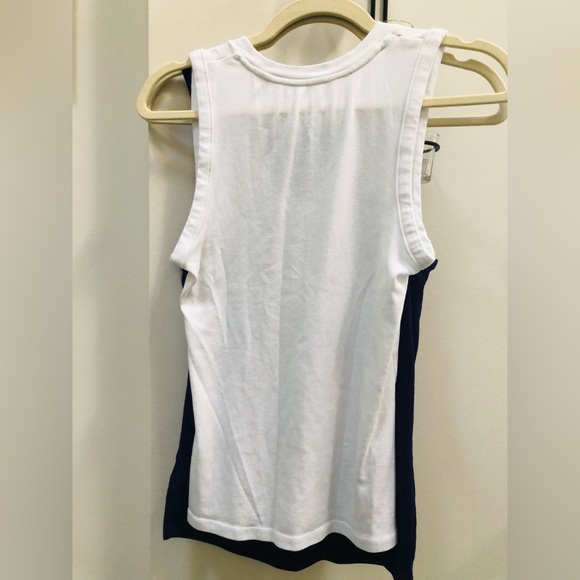 2 Deep Purple/White a new day tank tops tees Excellent Condition - Picture 5 of 9